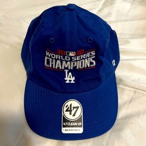 '47 Los Angeles Dodgers Royal 2020 World Series Champions Adjustable Hat